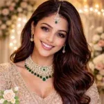Bride with glowing skin and perfect smile after 6-month transformation protocol