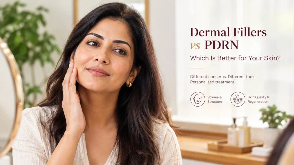 Dermal fillers vs PDRN comparison guide by Krity 360, Bangalore